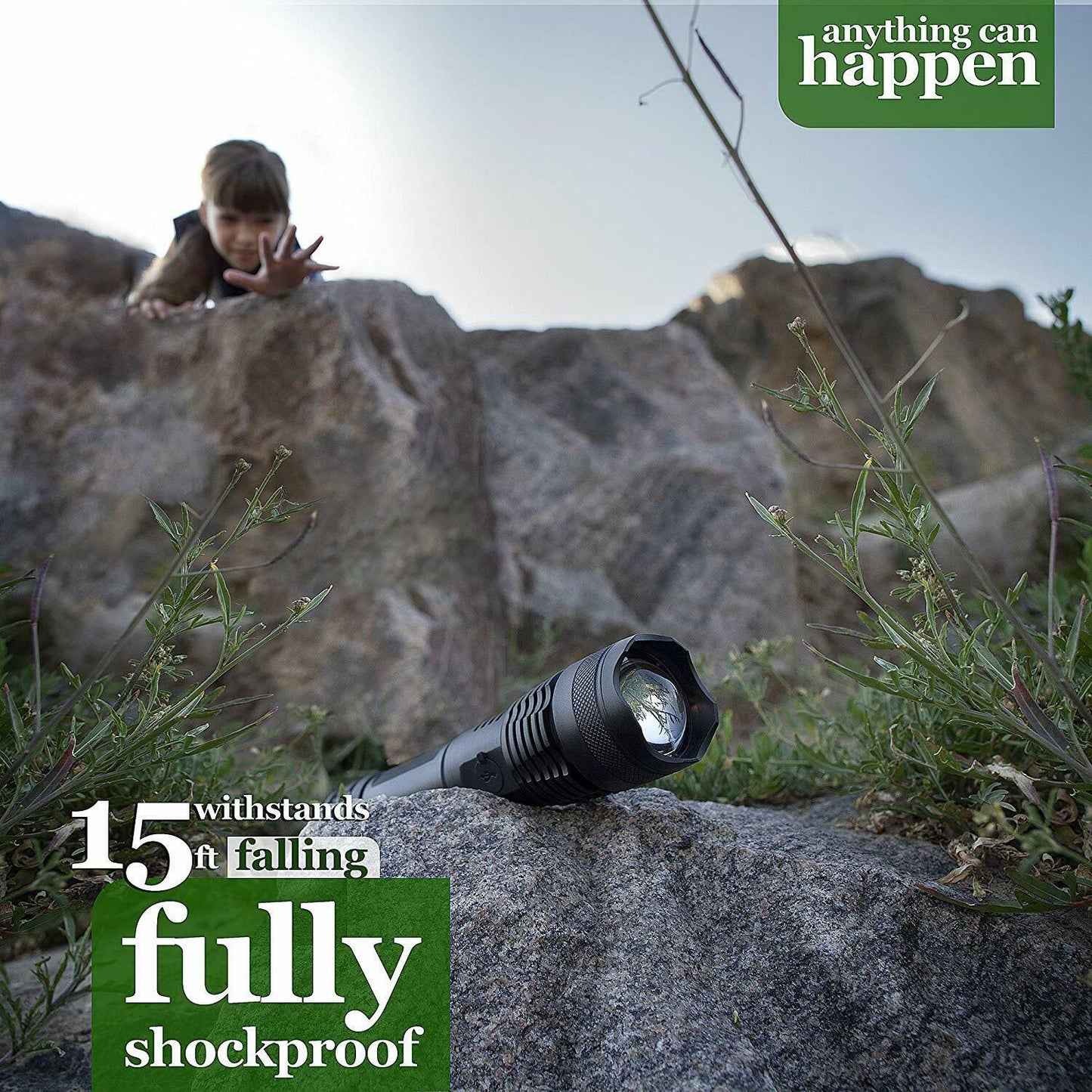 Super-Bright Rechargeable 90000Lumens LED Tactical XHP50 Flashlight With Battery