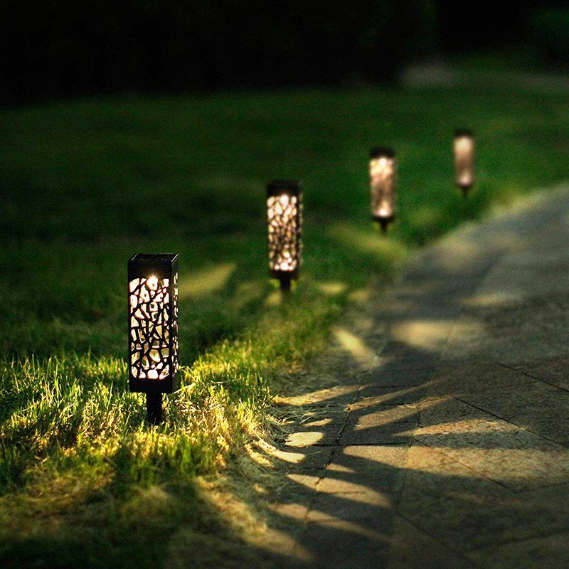 6pcs LED Solar Powered Light Outdoor Waterproof Garden Security Landscape Light