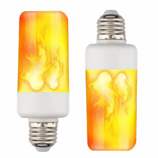 LED Flame Effect Light Bulb 4 Modes Flame Lights Bulbs E27 Base Fire Light Bulbs