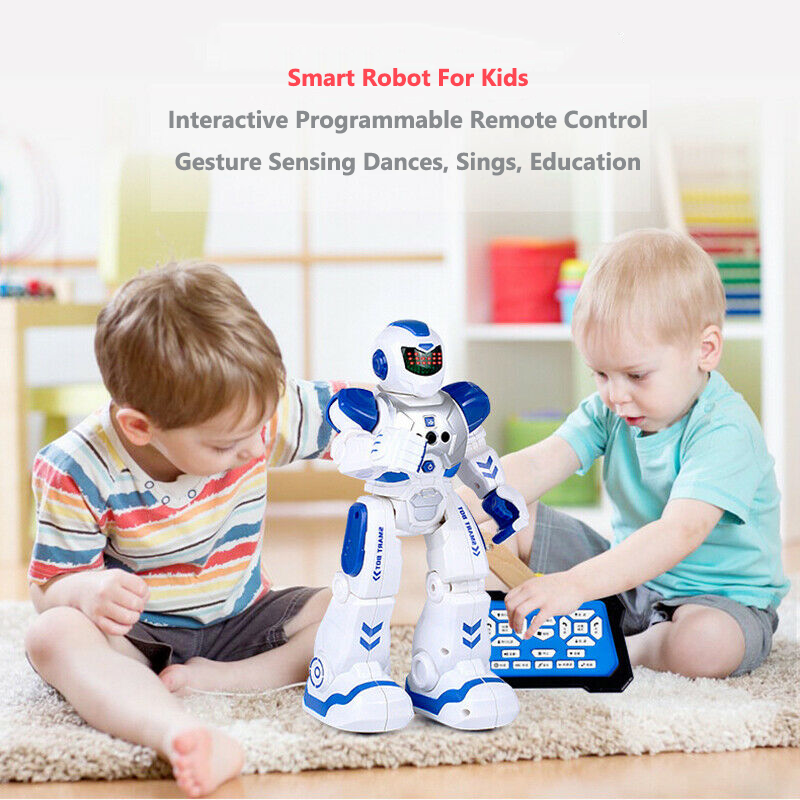 Smart RC Robot Toy Talking Dancing Gesture Sensing Programmable Robots for Kids