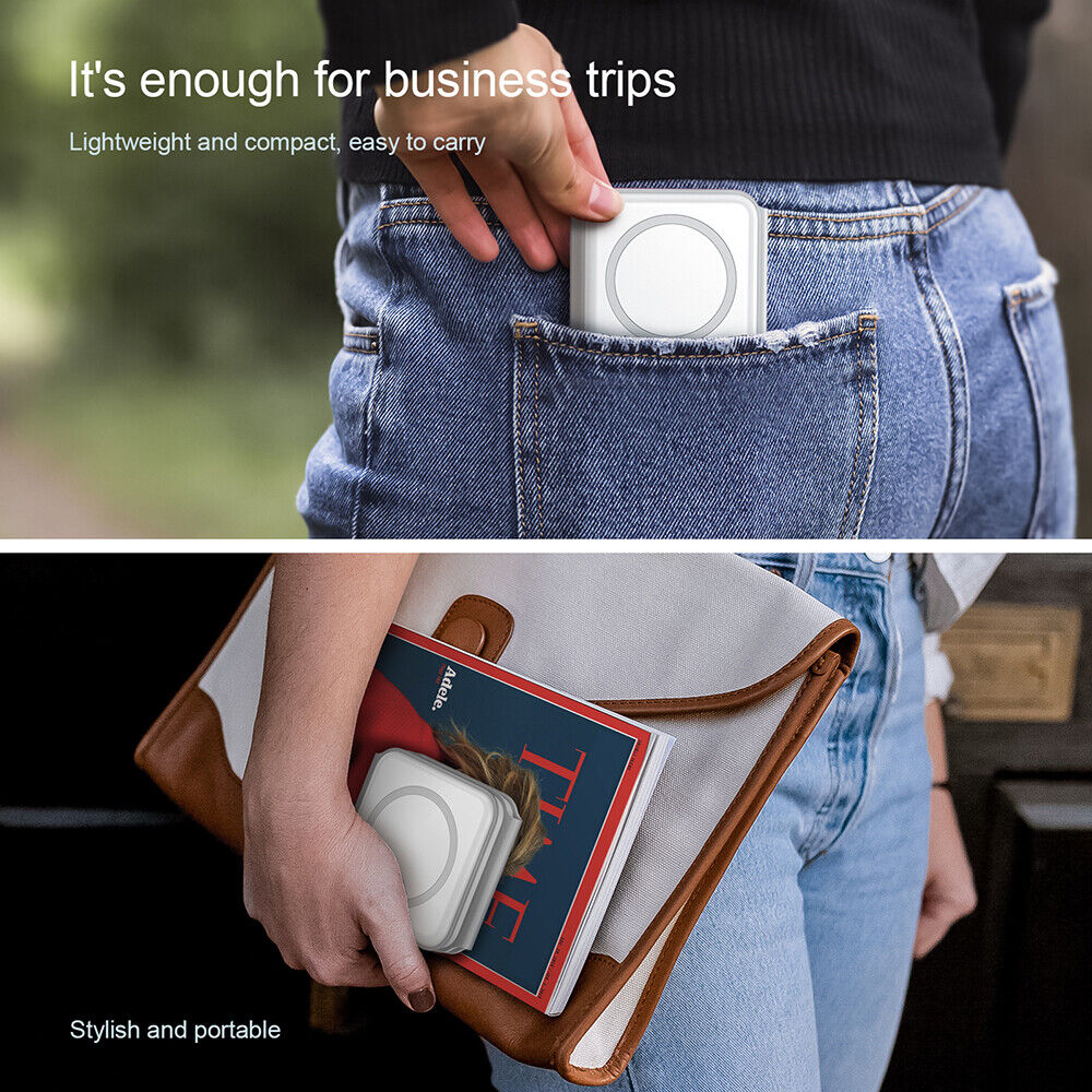 Foldable 3-in-1 Magnetic Wireless Charger Pad For Apple Watch Air Pods iPhone Android