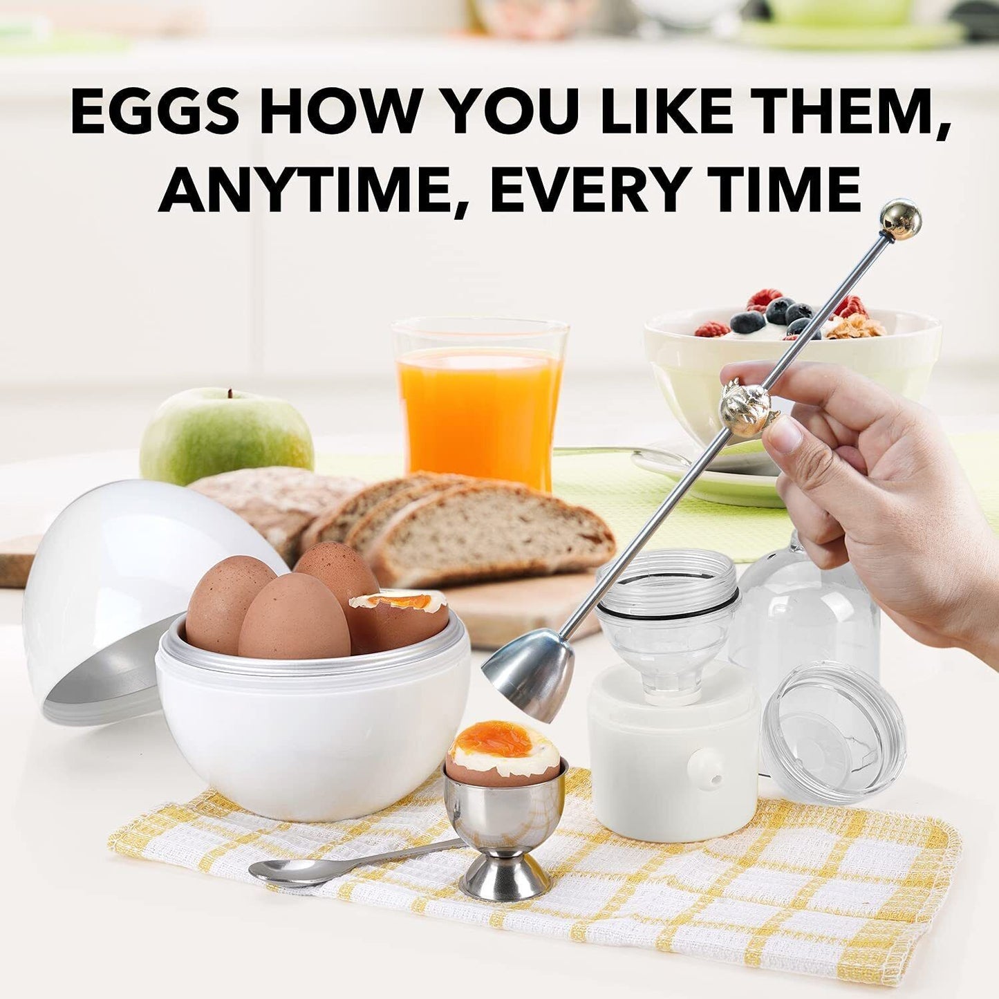 Microwave Oven Egg Boiler Pot Egg Pod Separation Shell Steamer Cooking Tools