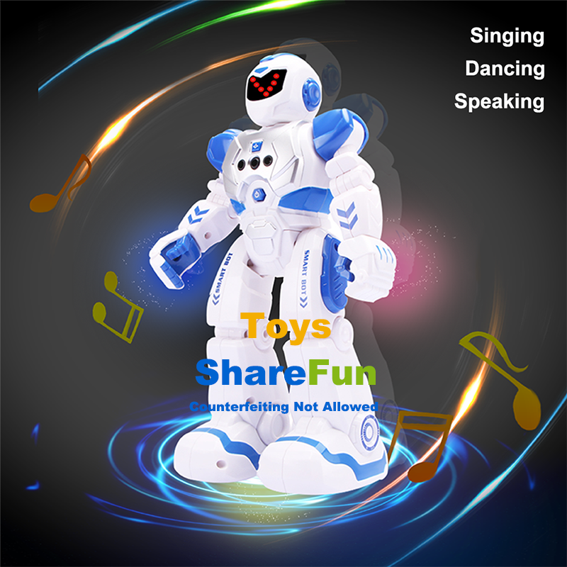 Smart RC Robot Toy Talking Dancing Gesture Sensing Programmable Robots for Kids