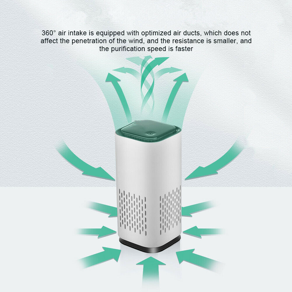 Air Purifier Deodorizer USB Negative Ion Deodorant Ozone Generator Odor Cleaner
