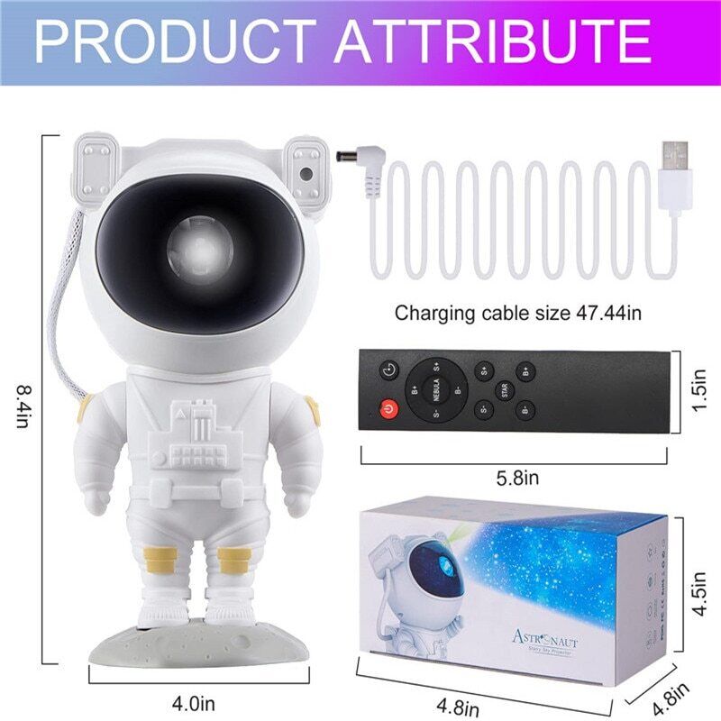 Astronaut Projector Galaxy Starry Sky Night Light Ocean Star LED Lamps