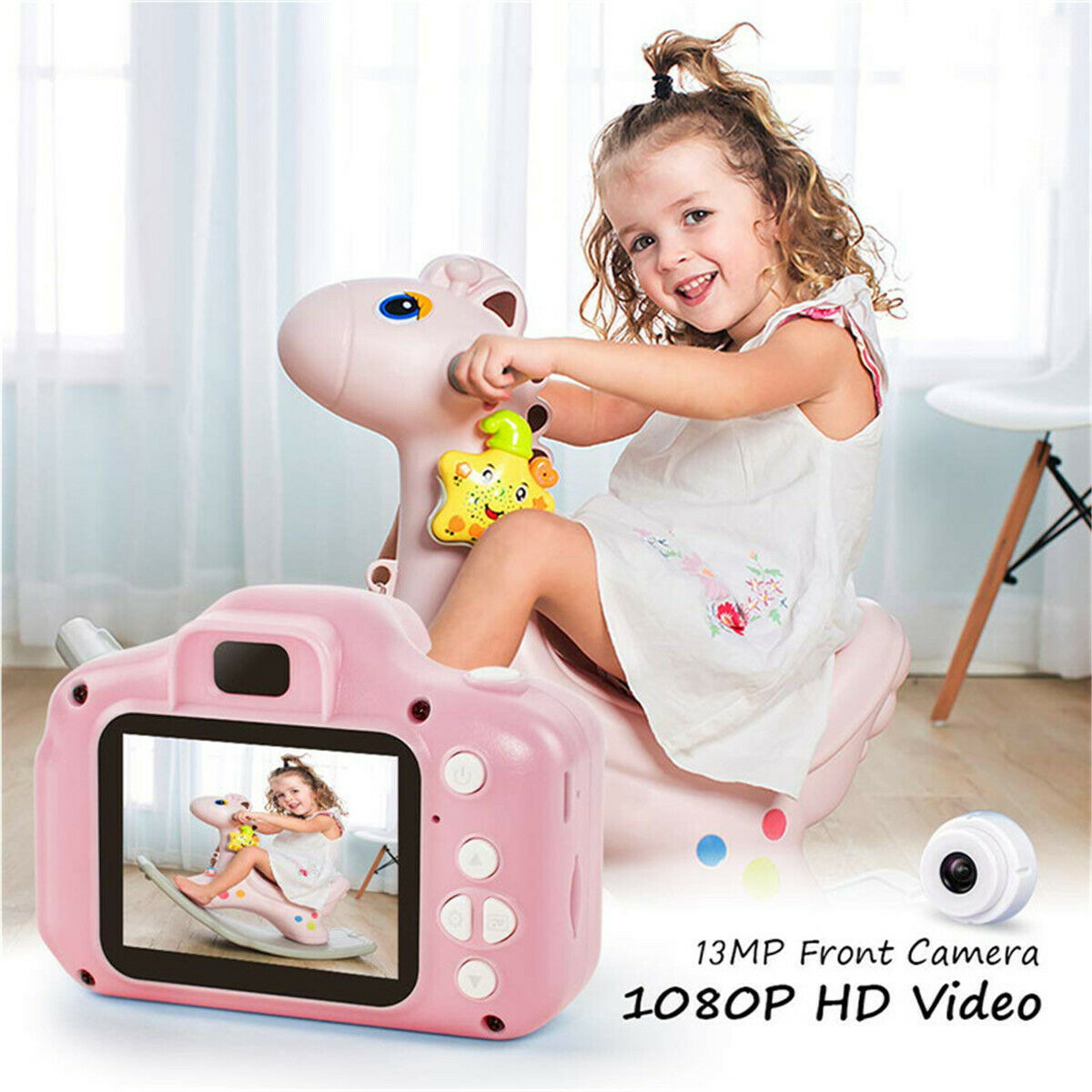 Kids Digital Mini DSLR Camera With 32G TF Memory Card