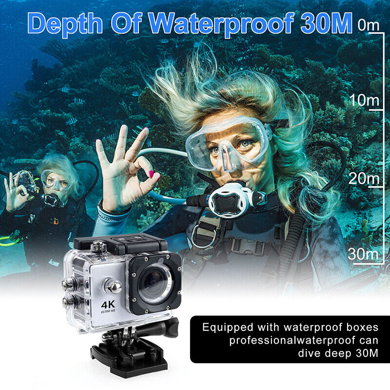 1080P WiFi 4K HD Action Sport Waterproof Camera 20MP Recorder Camcorder DVR DV