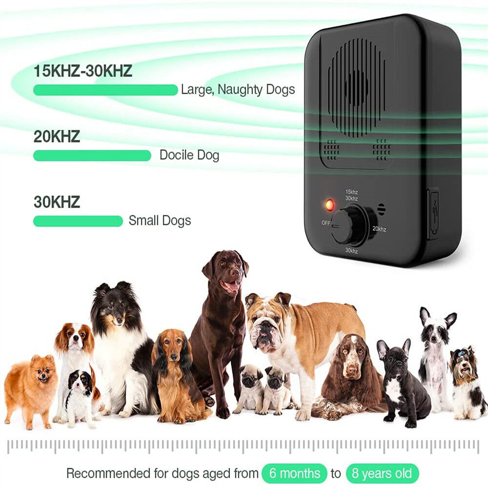 Ultrasonic Anti-Barking Device Pet Dog Control Outdoor Sonic Silencer Tools