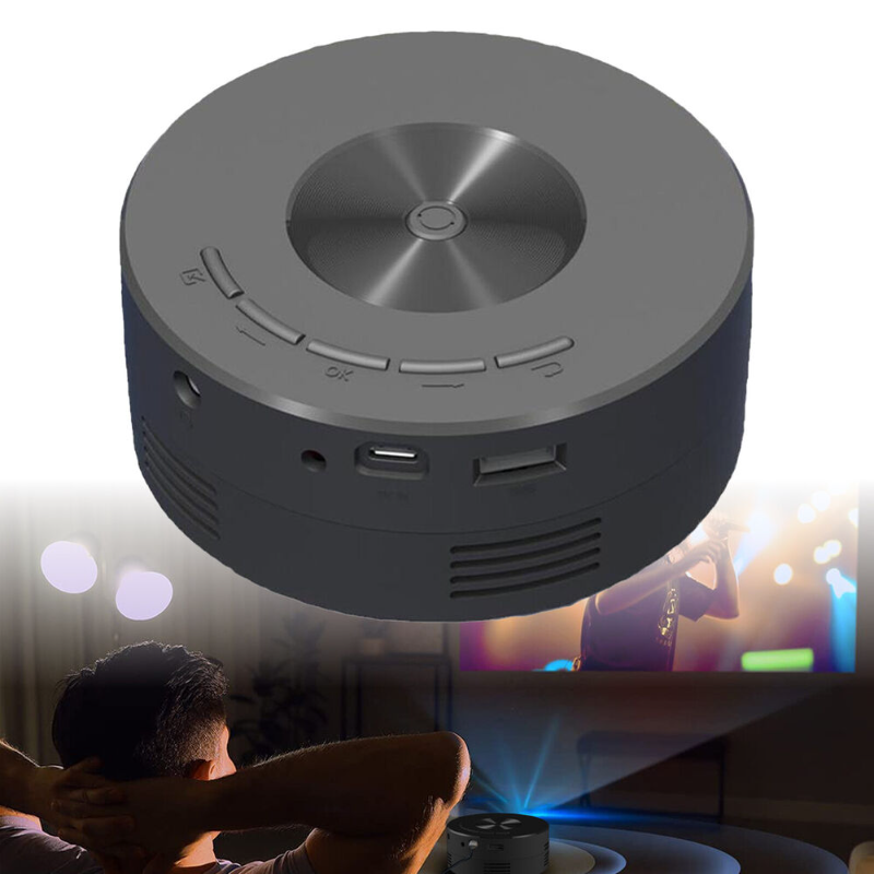 Mini Projector LED 1080P HD Home Cinema Portable Home Movie Projector