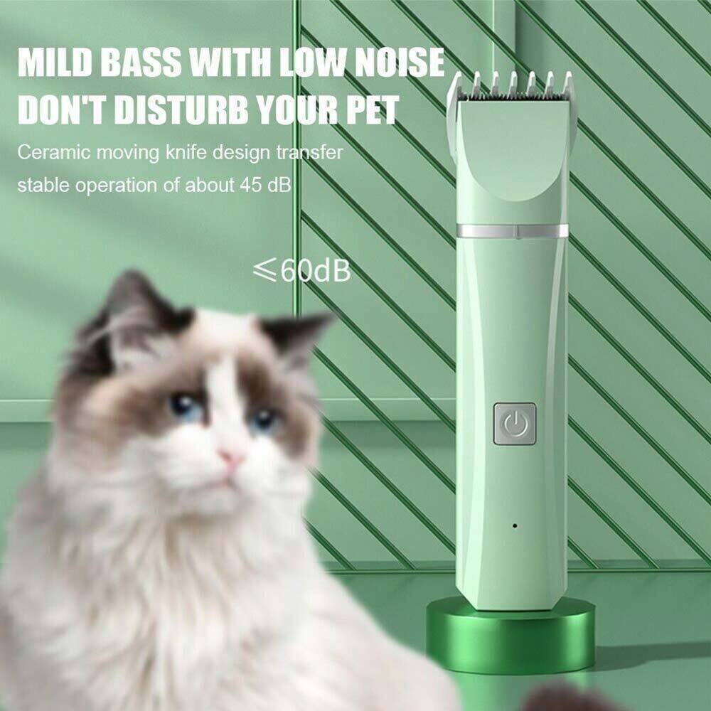 Professional Electric Pet Hair Trimmer Clipper Cordless Dog Cats Grooming Shaver
