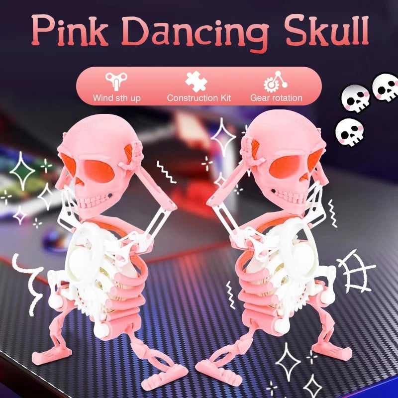 Dancing and Swinging 3D Skull Toy
