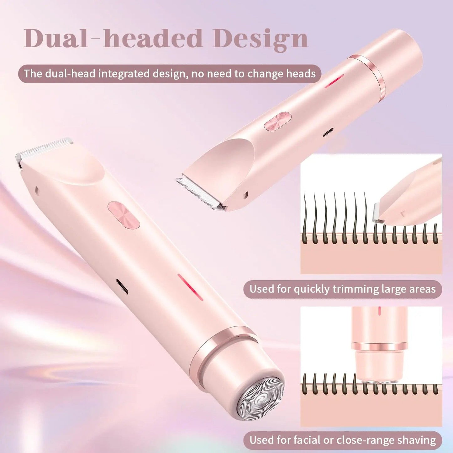 Comfort 2 in 1 Electric Lady Shaver, Electric Bikini Trimmer
