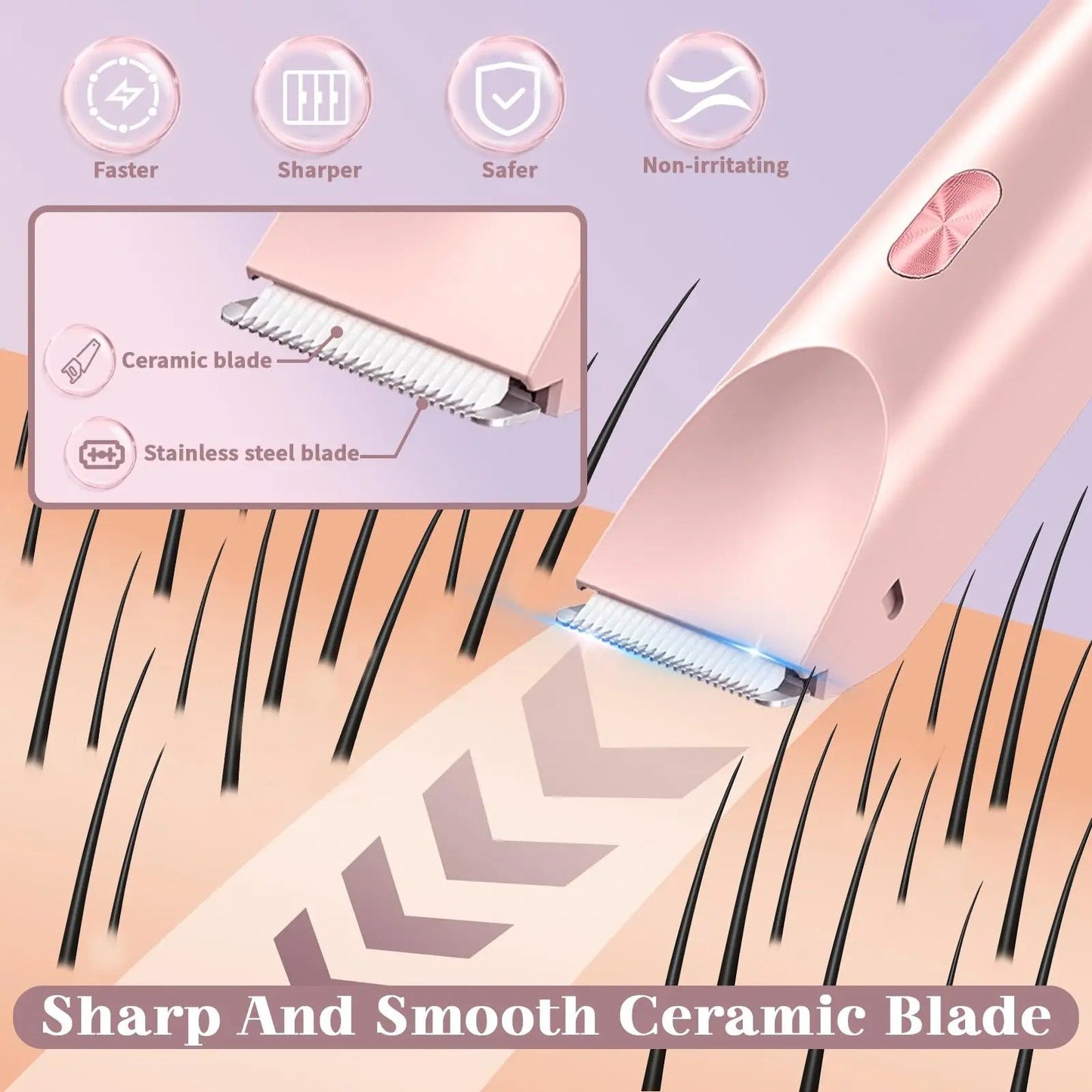 Comfort 2 in 1 Electric Lady Shaver, Electric Bikini Trimmer