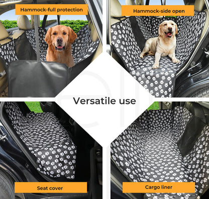 Waterproof Dog Car Seat Cover for Leather Seats Dog Print Car Seat Covers