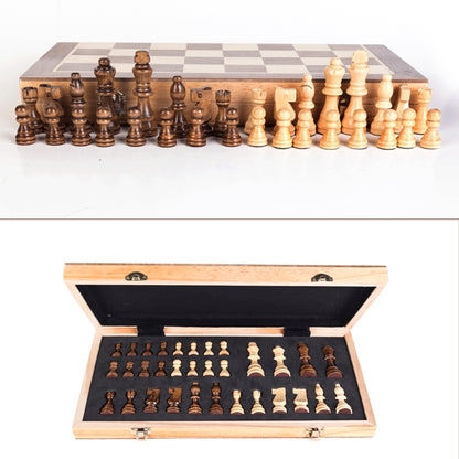 Magnetic Chess Board Wooden Set Folding Chessboard