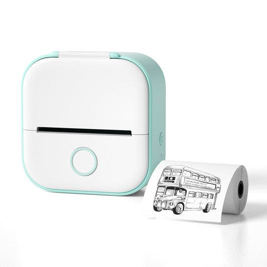 Tragbarer Mini-Aufkleberdrucker, kabelloser Bluetooth-Thermodrucker