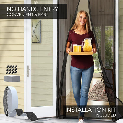 Anti Mosquito Self Closing Mesh Screen Anti Bugs Fly Curtain