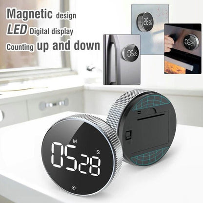 Magnetic Digital Smart Timer  Kitchen Cooking Shower Study Stopwatch LED Counter