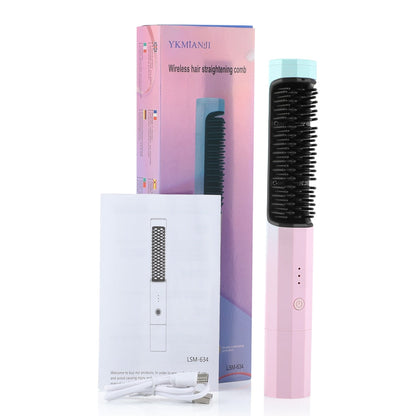 Frizz Wand 2 in 1 Haarglätter Bürste Kamm Haarglätter Lockenwickler Kamm Styling-Tools