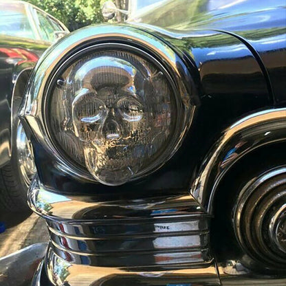 Skull Headlight Covers fit 7-inch Headlight Skeleton Cover for Car Trucks