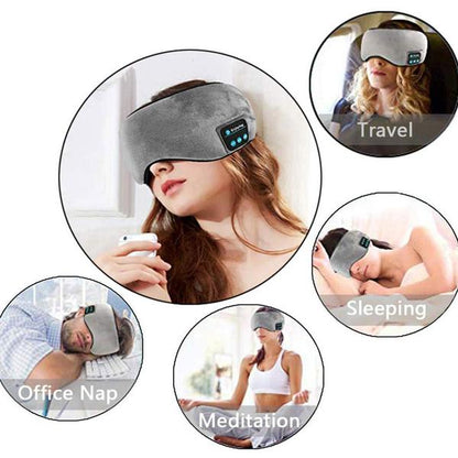 Bluetooth Sleep Mask Headphones - Good Sleep with Comfy Mask and Music