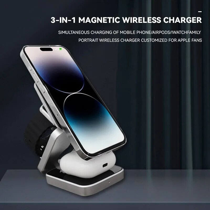 3 in 1 Folding Wireless Charging Station