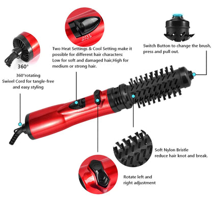 3-in-1 Heißluft-Styler und rotierender Haartrockner