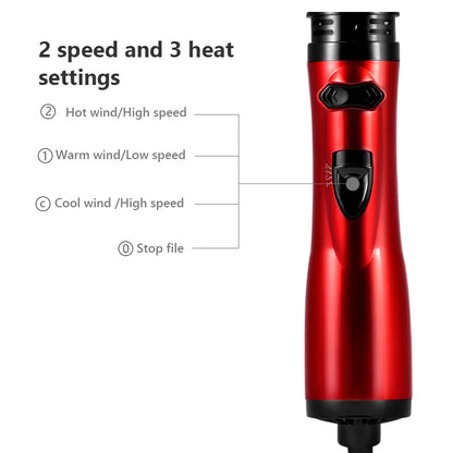 3-in-1 Hot Air Styler and Rotating Hair Dryer