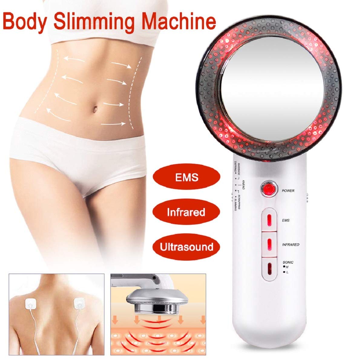 Ultrasonic Cavitation Fat Remover Body Massager Slimming Anti-Cellulite Machine