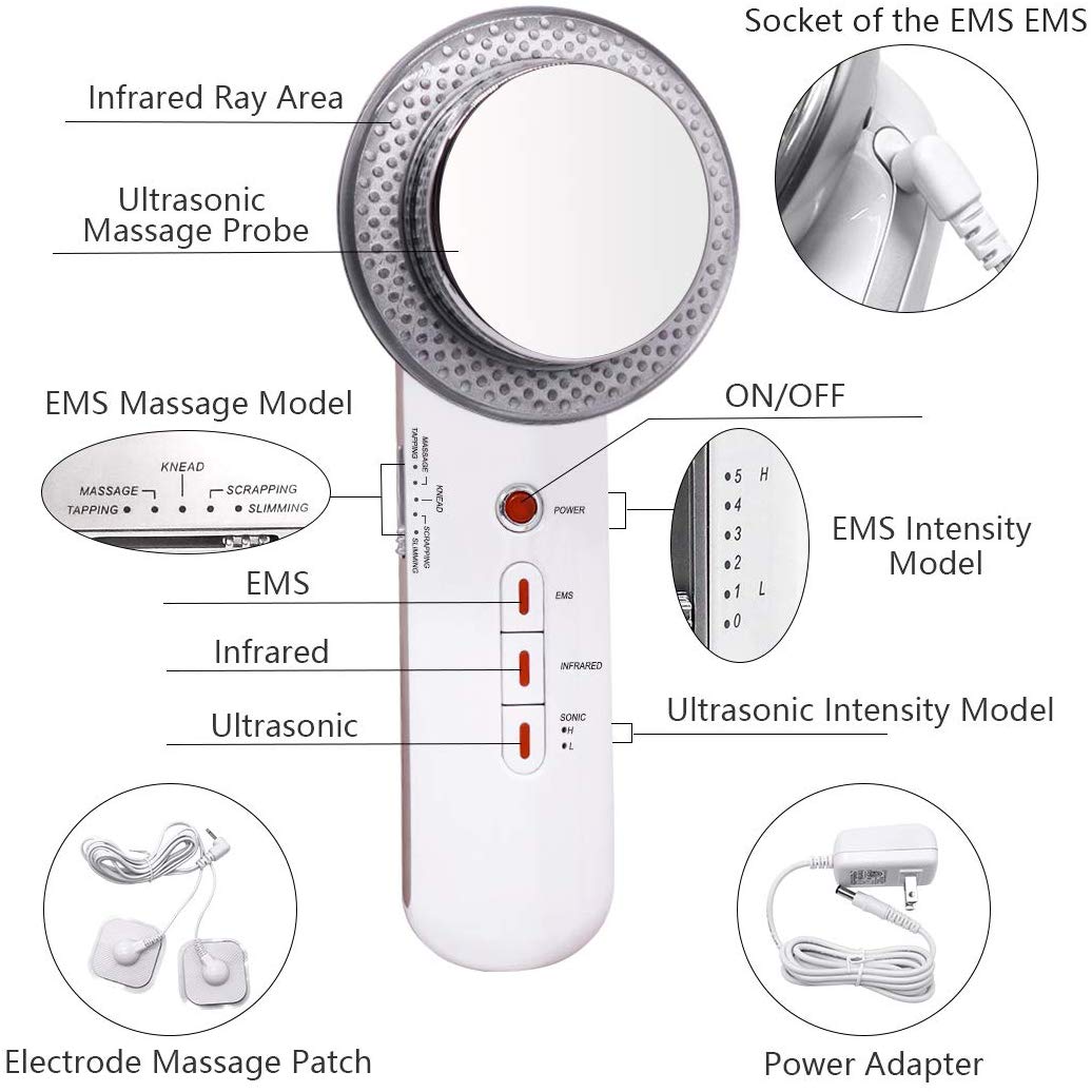 Ultraschall Kavitation Fett Entferner Körper Massager Abnehmen Anti-Cellulite Maschine 