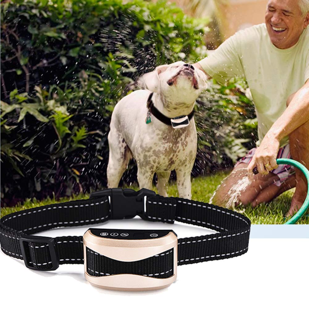 Colliers Anti-aboiement de sécurité pour chien de compagnie, Vibration Rechargeable, choc électrique, étanche, Anti-aboiement, colliers d'entraînement étanches pour chien