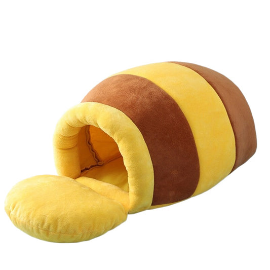 DESAFIONA Comfy Honey Pot Pet Plush Bed