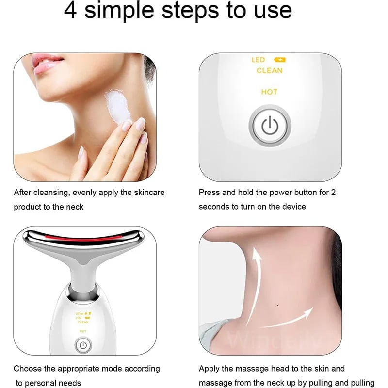 Red Light Therapy Facial Massager – Sculpting Wand for Face & Neck Rejuvenation