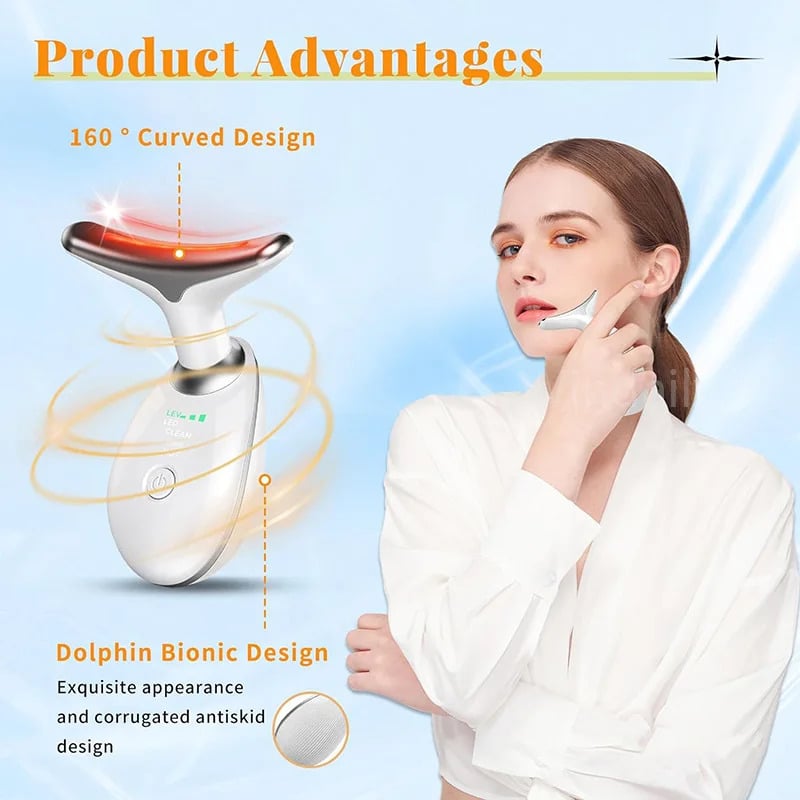 Red Light Therapy Facial Massager – Sculpting Wand for Face & Neck Rejuvenation
