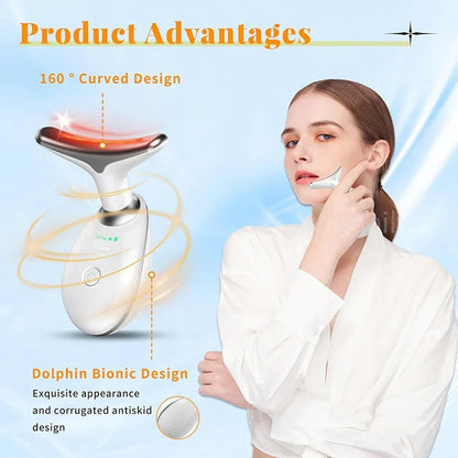 Red Light Therapy Facial Massager – Sculpting Wand for Face & Neck Rejuvenation