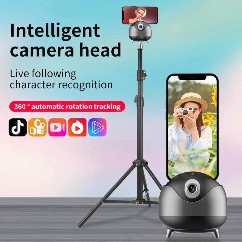 Camera Auto Face Tracking Gimbal AI Smart Face Tracking Phone Holder Stabilizer for Live Vlog Video Recording