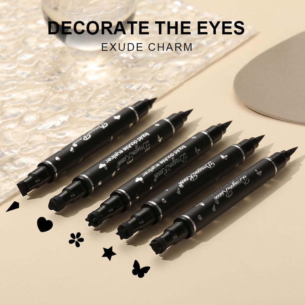 Kit de maquillage pour les yeux 2 en 1 avec stylo eyeliner liquide et imperméable