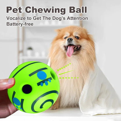 Balle jouet interactif pour chien, sons de rire amusants, jouet à mâcher pour chiot 