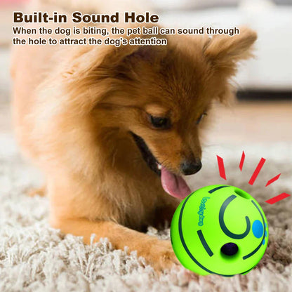 Balle jouet interactif pour chien, sons de rire amusants, jouet à mâcher pour chiot 