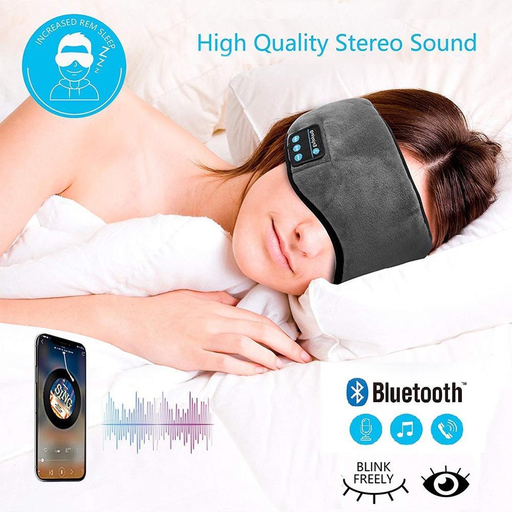 Bluetooth Sleep Mask Headphones - Good Sleep with Comfy Mask and Music