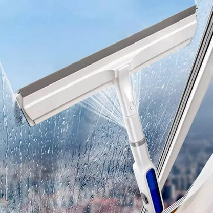 Double-Sided Spray Window Cleaner, Squeegee for Window Cleaning with Spray