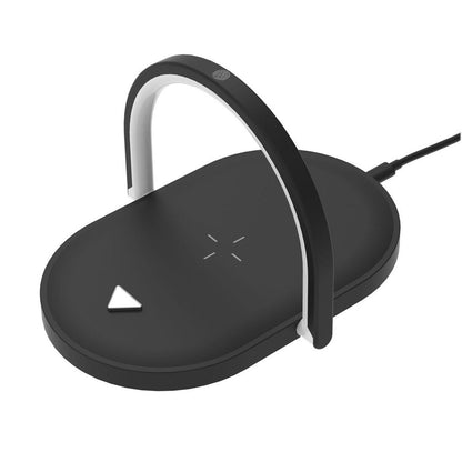 3 in 1 Wireless Charging Bedside Lamp - Wireless Charging, Smartphone Stand, and Bed Side Light