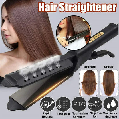 Four Gear Ceramic Tourmaline Ionic Flat Iron Hair Straightener