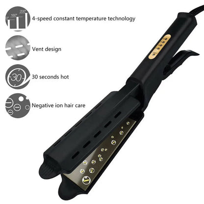 Four Gear Ceramic Tourmaline Ionic Flat Iron Hair Straightener