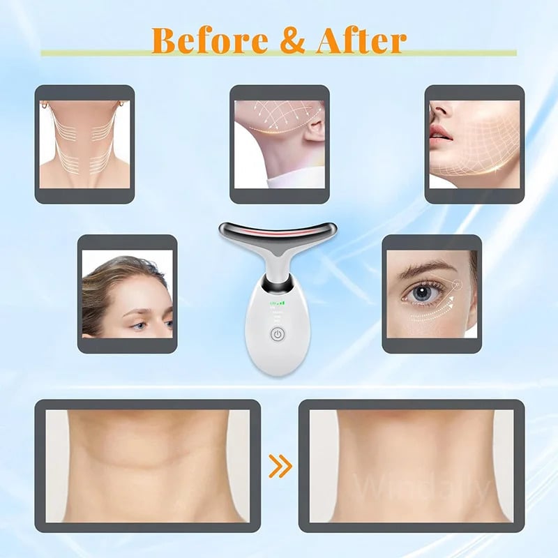 Red Light Therapy Facial Massager – Sculpting Wand for Face & Neck Rejuvenation