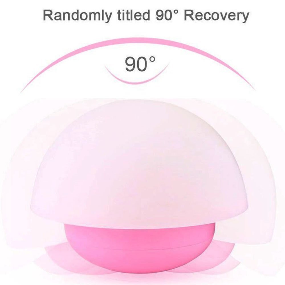 Mushroom Design Touch Sensor Night Light (USB Charging) - Great for Babys Room