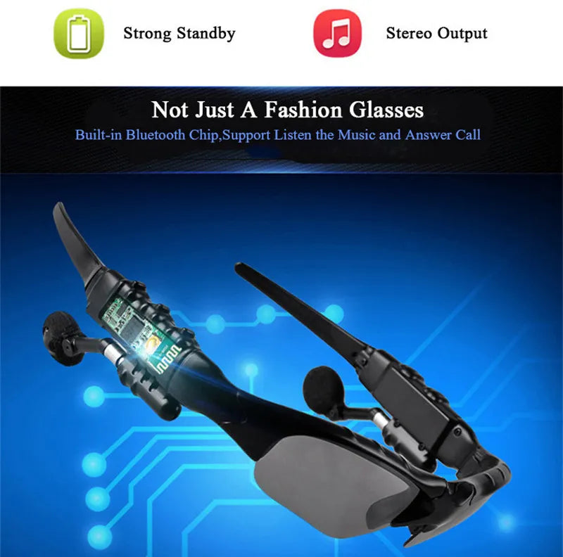 Smart Bluetooth Headset Polarized Sunglasses