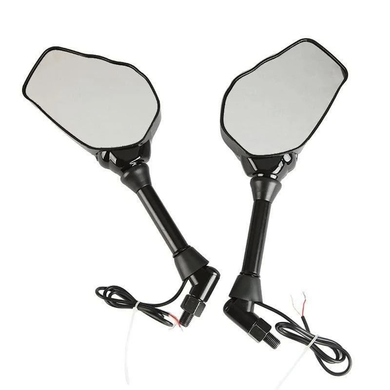 LED Ghost Claw Rearview Mirror For Harley 8mm Yamaha Suzuki Kawasaki Honda 10mm Mounting