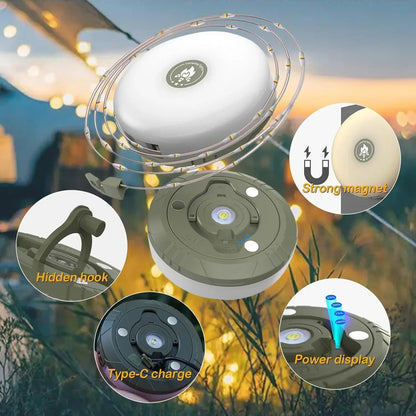 LED Camping String Lights – USB Reel Recyclable Night Lighting