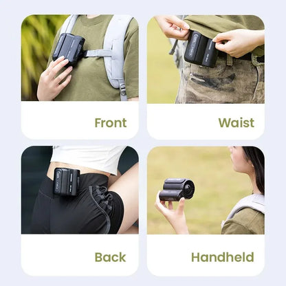 Outdoor Waist-Mounted Fan Clip-On Bladeless Waist-Mounted Fan